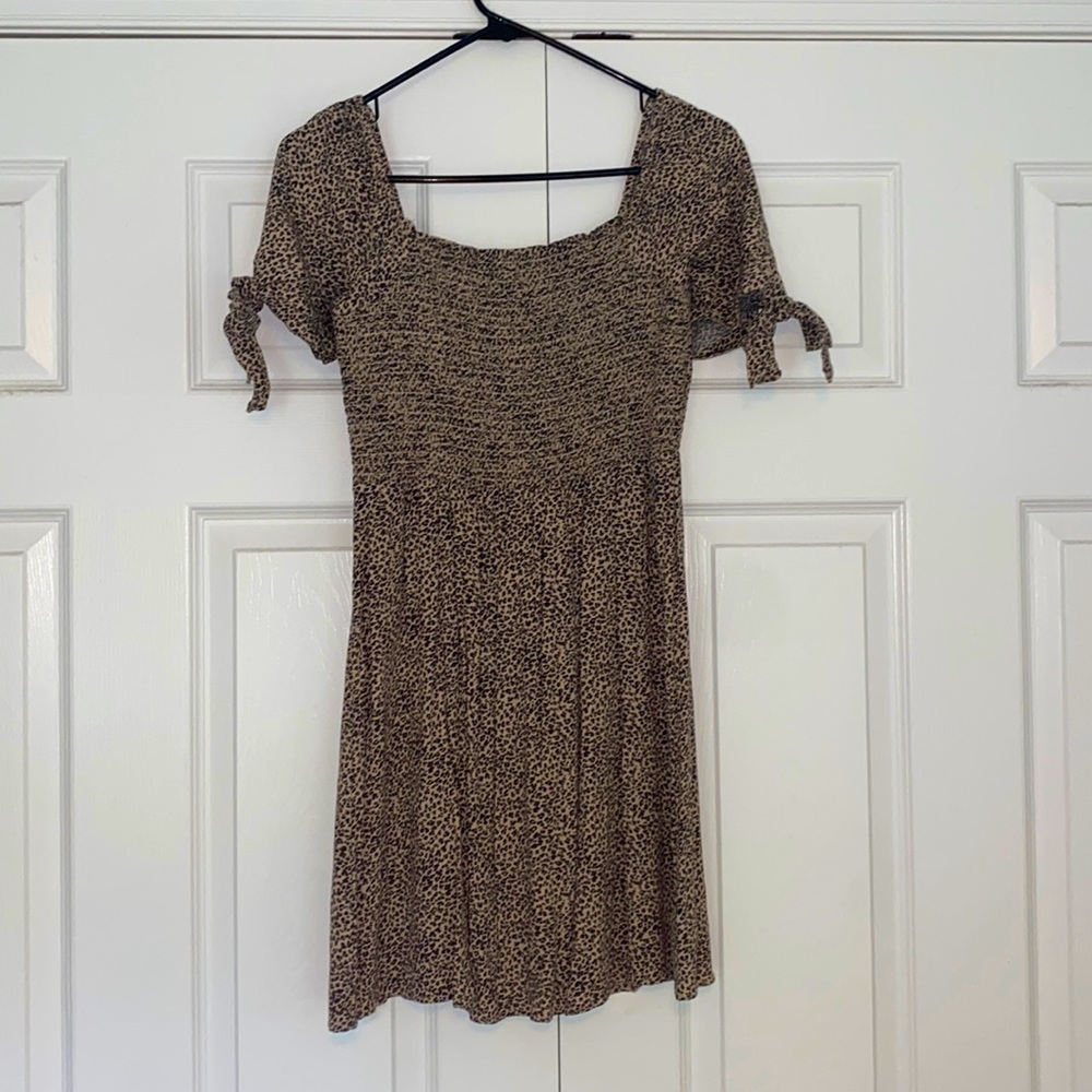 American Eagle Outfitters leopard print mini dress